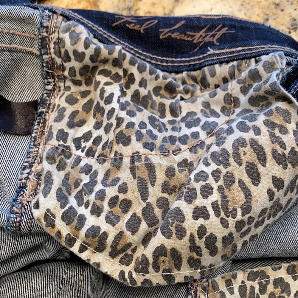 White House Black Market Dark Blue Boot Cut Jeans - Picture 6 of 6